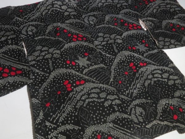 Photo5: NSH06z10  Japanese Kimono Silk SHIBORI HAORI 20pcs FREE SHIPPING (5)