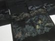 Photo3: NHGB03z14  Japanese Kimono Silk BLACK HAORI 25pcs FREE SHIPPING (3)