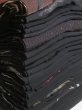 Photo1: NHGB05z14  Japanese Kimono Silk BLACK HAORI 25pcs FREE SHIPPING (1)