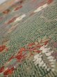 Photo4: 2C01z60  Japanese Kimono Silk  FABRIC Branch Dark green 40.9x14.8 (4)