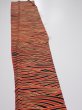 Photo3: 2C04z40  Japanese Kimono Silk  FABRIC Wave Orange-Red 58.3x7.5 (3)