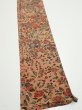 Photo2: 2C07z40  Japanese Kimono Silk  FABRIC Flowers Pink-Brown 61.0x7.3 (2)