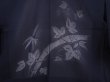 Photo3: 5910T01z300 Vintage Japanese Kimono Silk See through HAORI Bamboo Black (3)