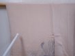 Photo6: 5910T02z550 Vintage Japanese Kimono Silk HAORI Chrysanthemum Ash pink (6)