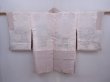 Photo7: 5910T02z550 Vintage Japanese Kimono Silk HAORI Chrysanthemum Ash pink (7)