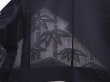 Photo3: 5910T03z310 Vintage Japanese Kimono Silk See through HAORI Black (3)