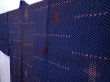 Photo5: 5910T04z610 Antique Japanese Kimono Silk HAORI  Dark blue (5)