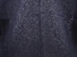Photo3: 5910T05z250 Vintage Japanese Kimono Silk See through HAORI  Black (3)