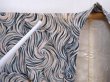 Photo7: 5910T09z520 Vintage Japanese Kimono Silk HAORI  Blue-Gray (7)