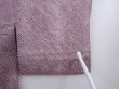 Photo6: 5910T10z460 Vintage Japanese Kimono Silk SHIBORI HAORI Dark purple-gray (6)