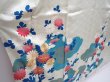 Photo3: 5910T14z960 Vintage Japanese Kimono Silk FURISODE Chrysanthemum Mint-white (3)