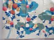 Photo6: 5910T14z960 Vintage Japanese Kimono Silk FURISODE Chrysanthemum Mint-white (6)