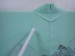 Photo5: 5911T02z440 Vintage Japanese Kimono Silk HAORI Trees Mint green (5)
