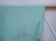 Photo7: 5911T02z440 Vintage Japanese Kimono Silk HAORI Trees Mint green (7)