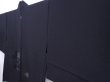 Photo2: 5911T03z310 Vintage Japanese Kimono Silk See through HAORI  Black (2)