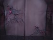 Photo3: 5911T05z210 Vintage Japanese Kimono Silk See through HAORI Flower Black (3)