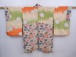 Photo6: 5911T06z540 Vintage Japanese Kimono Silk HAORI Chrysanthemum Sand beige (6)