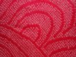 Photo4: 5911T08z490 Vintage Japanese Kimono Silk SHIBORI HAORI Wave Red-Pink (4)