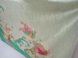 Photo4: 5911T10z930 Vintage Japanese Kimono Silk FURISODE Butterfly Celadon (4)