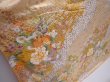 Photo3: 5911T11z1090 Vintage Japanese Kimono Silk FURISODE Flowers Cream (3)