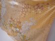 Photo4: 5911T11z1090 Vintage Japanese Kimono Silk FURISODE Flowers Cream (4)