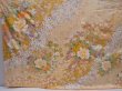 Photo5: 5911T11z1090 Vintage Japanese Kimono Silk FURISODE Flowers Cream (5)