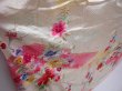 Photo3: 5911T12z1090 Vintage Japanese Kimono Silk FURISODE Peony Off-white (3)