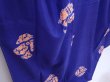 Photo3: 5911T13z780 Vintage Japanese Kimono Silk TSUMUGI  Dark lavender (3)