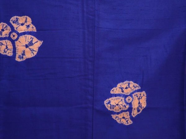 Photo5: 5911T13z780 Vintage Japanese Kimono Silk TSUMUGI  Dark lavender (5)
