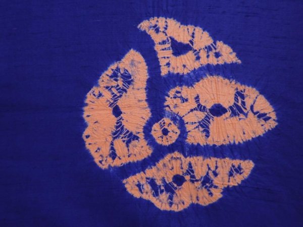 Photo6: 5911T13z780 Vintage Japanese Kimono Silk TSUMUGI  Dark lavender (6)