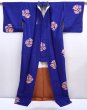 Photo8: 5911T13z780 Vintage Japanese Kimono Silk TSUMUGI  Dark lavender (8)