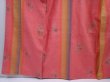 Photo4: 5911T14z840 Vintage Japanese Kimono Silk TSUMUGI Flower Coral pink (4)