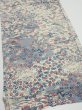 Photo2: 2U02z70  Japanese Kimono Crepe Silk  FABRIC Old house Off-white 42.5x14.2 (2)
