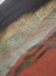 Photo5: 1J01z140  Japanese Kimono Silk  FABRIC Pine Black 56.7x18.1 (5)