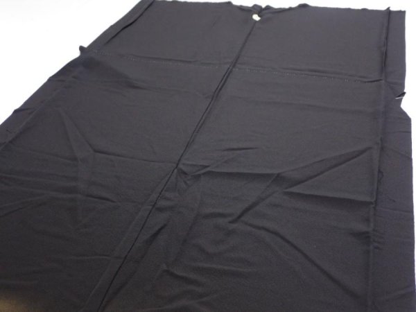 Photo5: 1J02z200  Japanese Kimono Silk  FABRIC Pine Black 59.1x27.6 (5)