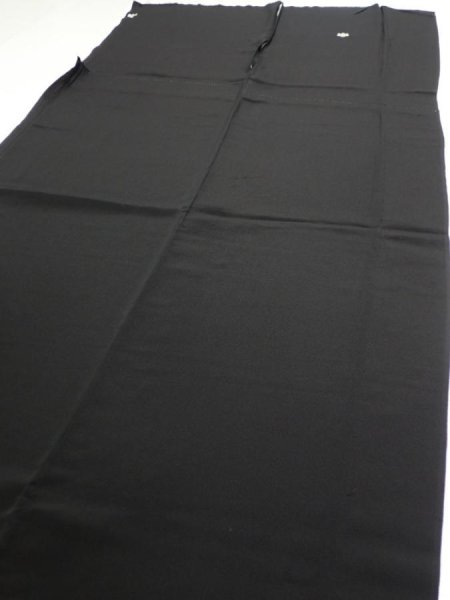 Photo5: 1J01z150  Japanese Kimono Silk  FABRIC Flower Pine Black 59.4x25.0 (5)