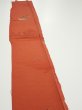 Photo3: 1J07z50  Japanese Kimono Crepe Silk  FABRIC Flying crane Dark orange 58.3x7.1 (3)