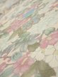 Photo4: 1J02z60  Japanese Kimono Silk  FABRIC Bird Flower Light peach 42.5x14.4 (4)