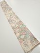 Photo5: 1J08z40  Japanese Kimono Silk  FABRIC Bird Flower Light peach 60.6x7.1 (5)