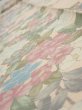 Photo4: 1J09z60  Japanese Kimono Silk  FABRIC Bird Flower Light peach 86.2x7.1 (4)