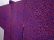 Photo2: 5912T02z620 Vintage Japanese Kimono Silk HAORI Flower Dark lavender blue (2)