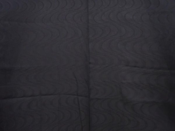 Photo3: 5912T03z280 Vintage Japanese Kimono Silk See through HAORI Stream Black (3)