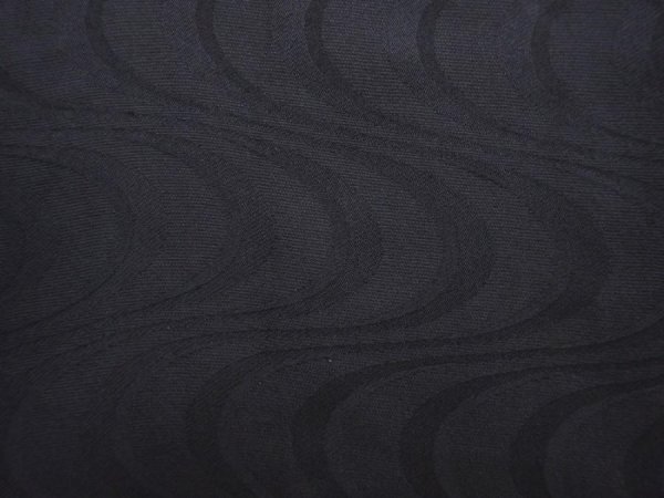 Photo5: 5912T03z280 Vintage Japanese Kimono Silk See through HAORI Stream Black (5)