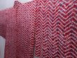 Photo2: 5912T06z490 Vintage Japanese Kimono Silk SHIBORI HAORI  Wine red (2)