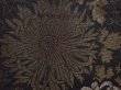 Photo4: 5912T07z700 Vintage Japanese Kimono Silk HAORI Chrysanthemum Black (4)