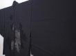 Photo2: 5912T09z330 Vintage Japanese Kimono Silk See through HAORI Maple Black (2)