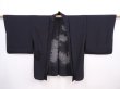 Photo5: 5912T09z330 Vintage Japanese Kimono Silk See through HAORI Maple Black (5)