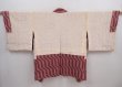 Photo6: 5912T10z520 Vintage Japanese Kimono Silk SHIBORI HAORI  Red-Brown (6)