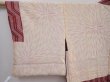Photo8: 5912T10z520 Vintage Japanese Kimono Silk SHIBORI HAORI  Red-Brown (8)