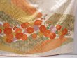Photo7: 5912T11z1150 Vintage Japanese Kimono Silk FURISODE Plum blossom Off-white (7)
